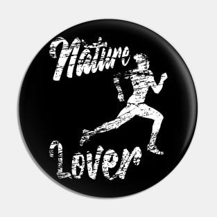 Trail running women nature lover Pin