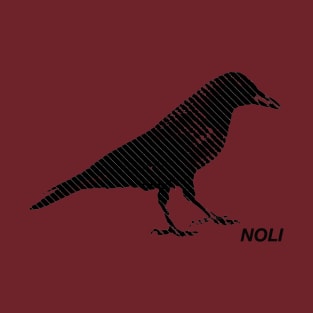 Minimalist Crow Print T-Shirt