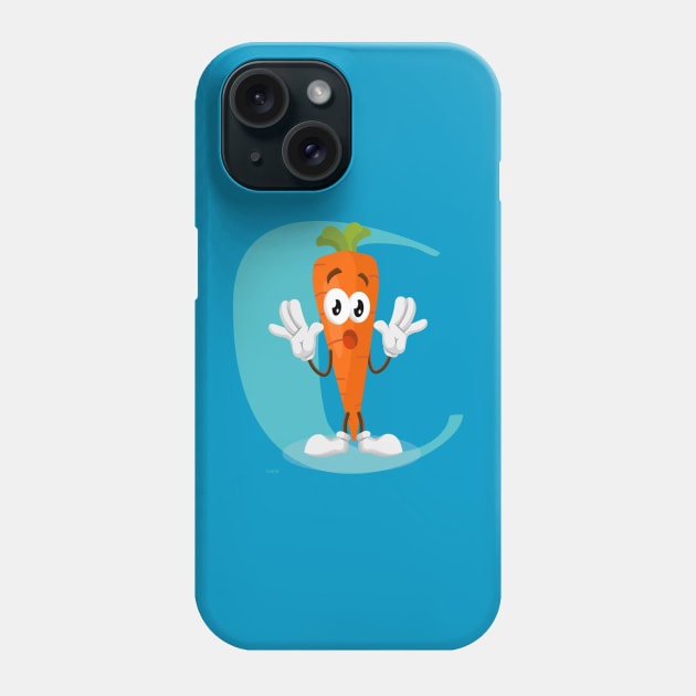 Alphabet n Carrot Phone Case by Rumah Animaton