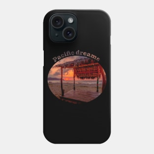 Sunset Tiki Hut a Pacific Dream Phone Case