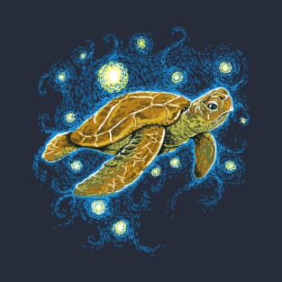 Starry Night Turtle T-Shirt