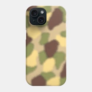 Military Camouflage Army Green Camo Pattern through glass Phone Case