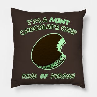 Mint Chocolate Chip Pillow