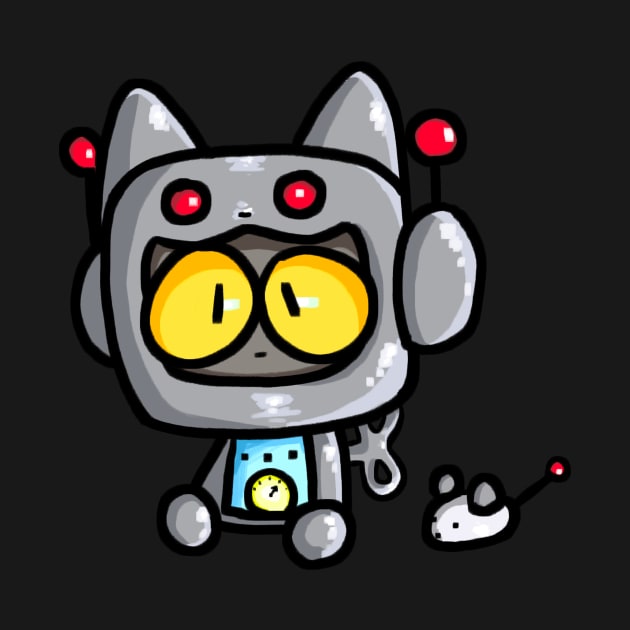 Beep Boop Robot Cat by Rainb0w-S0da