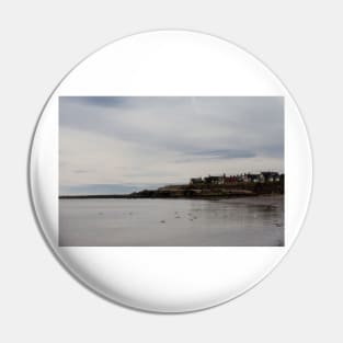 Calm Sea and Grey Sky at Druridge Bay Pin