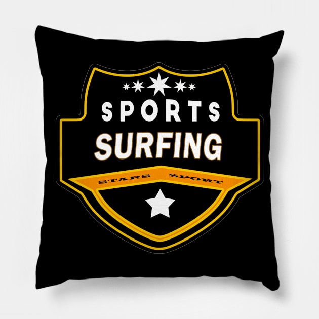 Surfing Pillow by Usea Studio