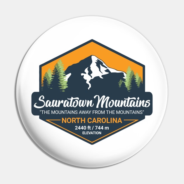 Sauratown Mountains - North Carolina Pin by jennlie