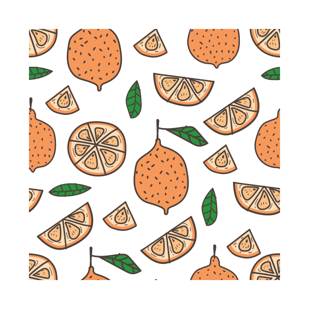 Orange pattern fresh summer by From Mars