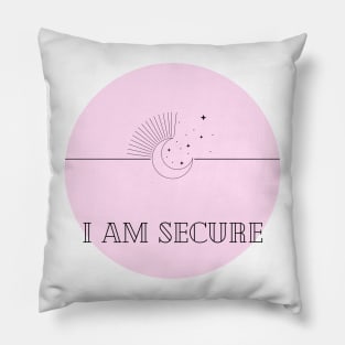 Affirmation Collection - I Am Secure (Pink) Pillow