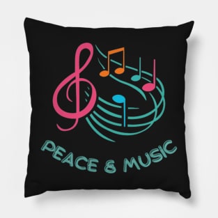 Peace & Music - International day of Peace Pillow