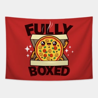 Funny Original Cute Kawaii Pizza Off the Box Gift For Pizza Lovers Tapestry