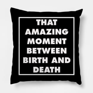 Picturing life in just a quote! Pillow