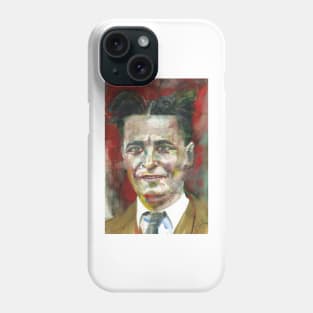 F. SCOTT FITZGERALD - watercolor portrait .1 Phone Case