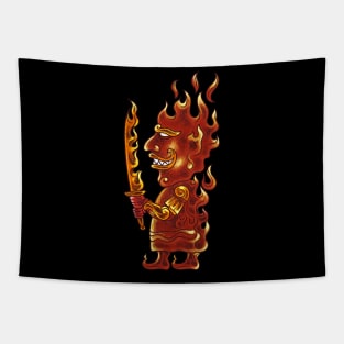 Inferno Unleashed: Surtr's Fiery Reign of Ragnarok Tapestry