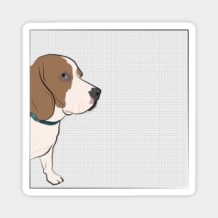 Animal Vignette : Beagle Magnet