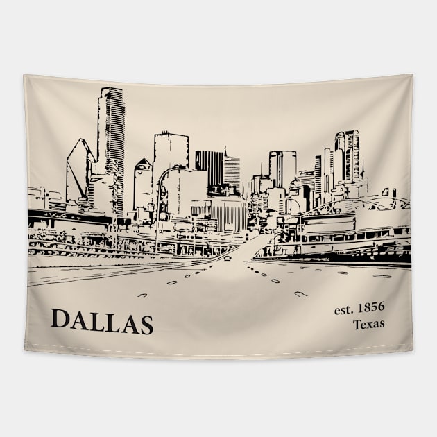 Dallas - Texas Tapestry by Lakeric