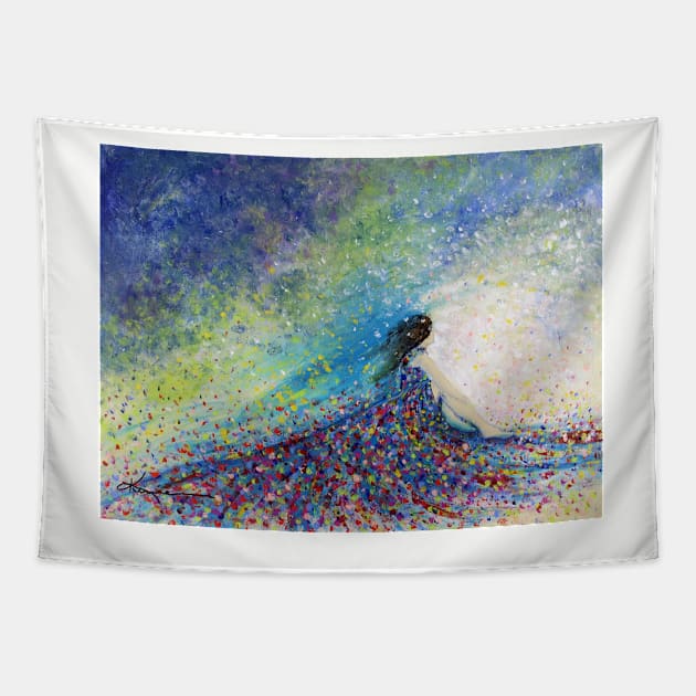 Being a Woman #5 (In a daydream) Tapestry by kume