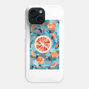 Teal Oranges Phone Case