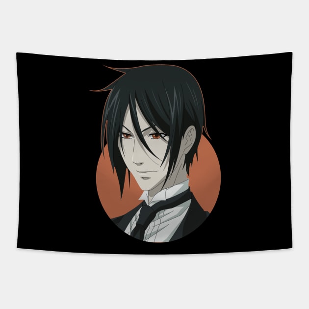 black butler sebastian Tapestry by Sparkledoom