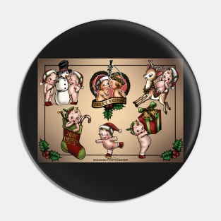 Cute baby christmas tattoo flash Pin