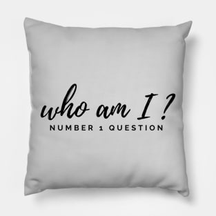 Who Am I? Number 1 Question Pillow