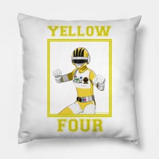 Yellow Four Pillow