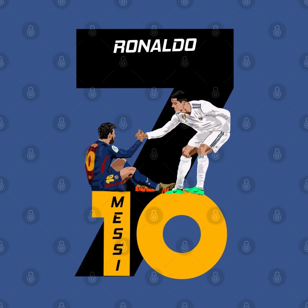 Cristiano Ronaldo and Lionel Messi by Asepart