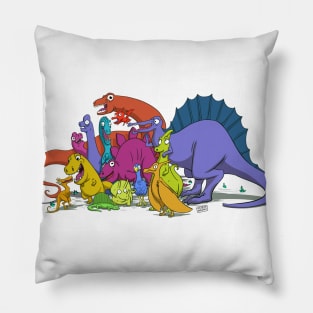 Dinosaurs are all friends and a chicken Pillow