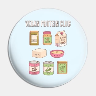 Cute Vegan Protein Club Pin