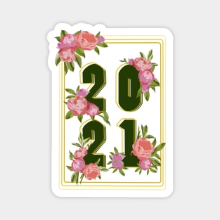 2021 Peony Flowers Magnet