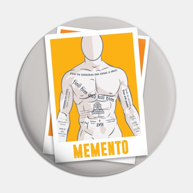 Memento - Alternative Movie Poster Pin by MoviePosterBoy