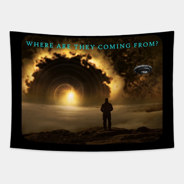 UFO's - Where are they coming from? Tapestry by The Black Panther