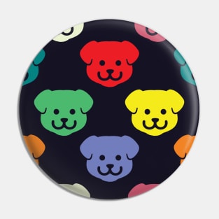 Colorful Puppy Dog Pattern Pin