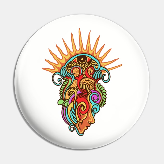 psychedelic Pin by kating