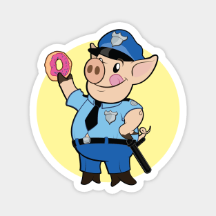 Police Pig Magnet