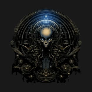 Humanesque Extraterrestrial Giger Style T-Shirt