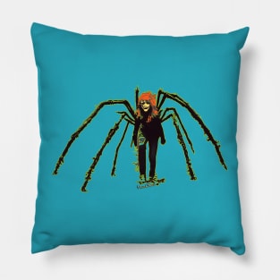 Spider Woman on the Hunt Pillow