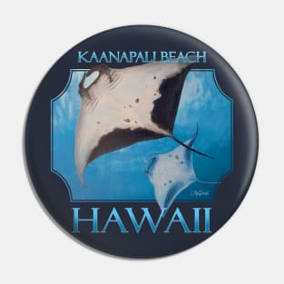 Kaanapali Beach Hawaii Manta Rays Sea Rays Ocean Pin