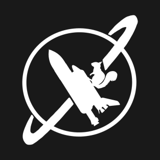 Space Squirrel Flying Rocket No Limits T-Shirt