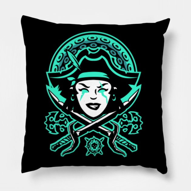 Pirates Curse Pillow by AgentCMYK