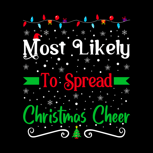 most likely to christmas family matching Xmas by loveshop