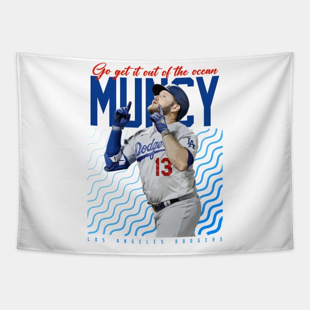 Max Muncy Tapestry by Juantamad