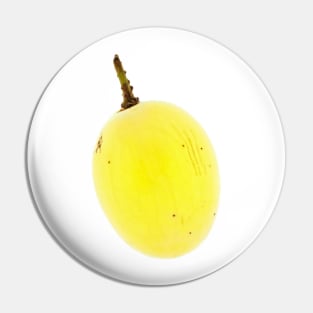 White seedless grape close-up Pin