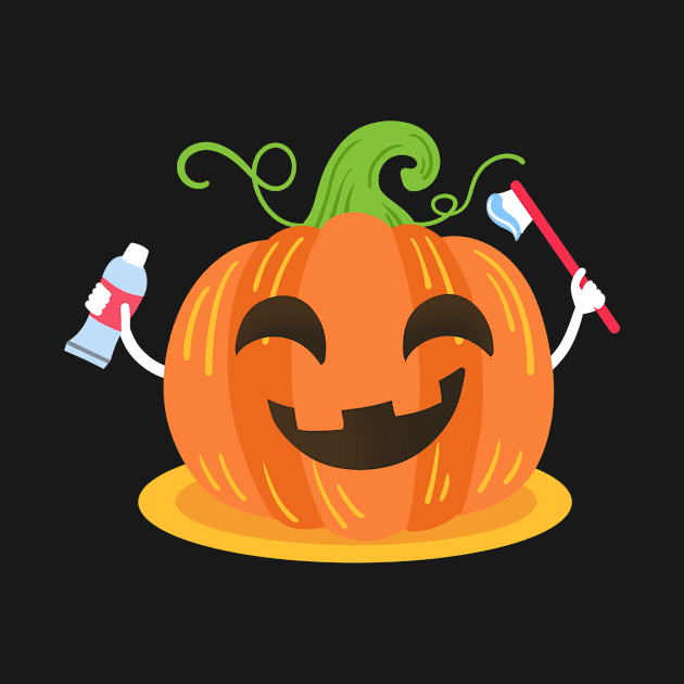 Dentist Halloween Pumpkin Tooth by KAWAIITEE