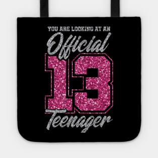 Official Teenager 13th Birthday Gift T-Shirt Tote