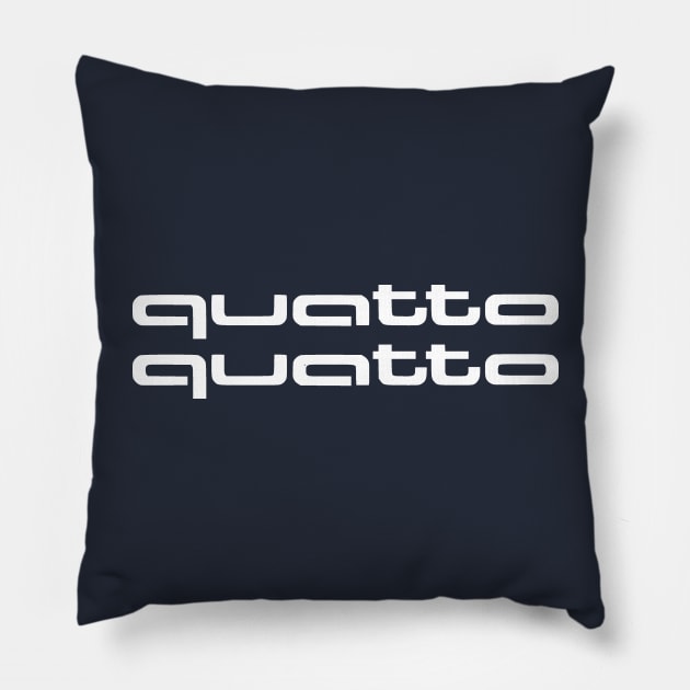 quatto quatto Pillow by ezioman