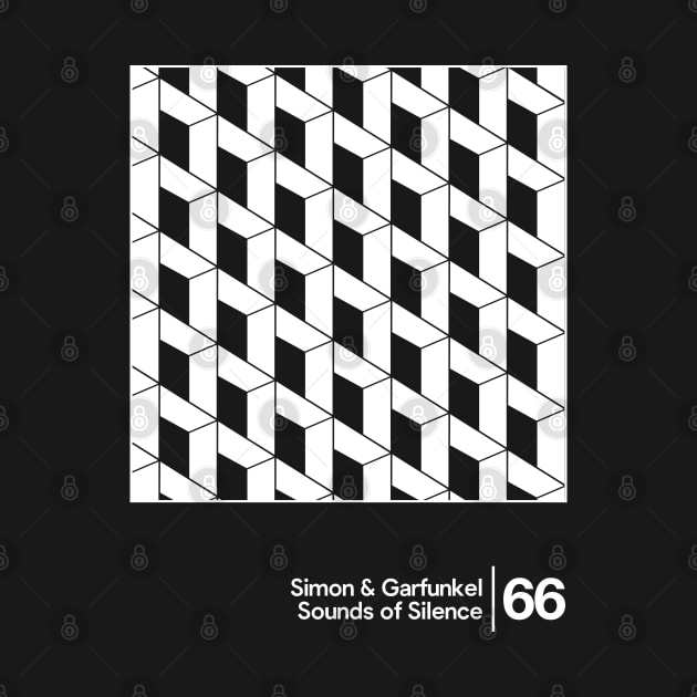 Simon & Garfunkel - Sounds Of Silence / Minimalist Artwork Design by saudade