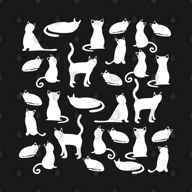 Black & White Cat Pattern by yellowkats