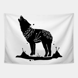 Howling Wolf Tapestry