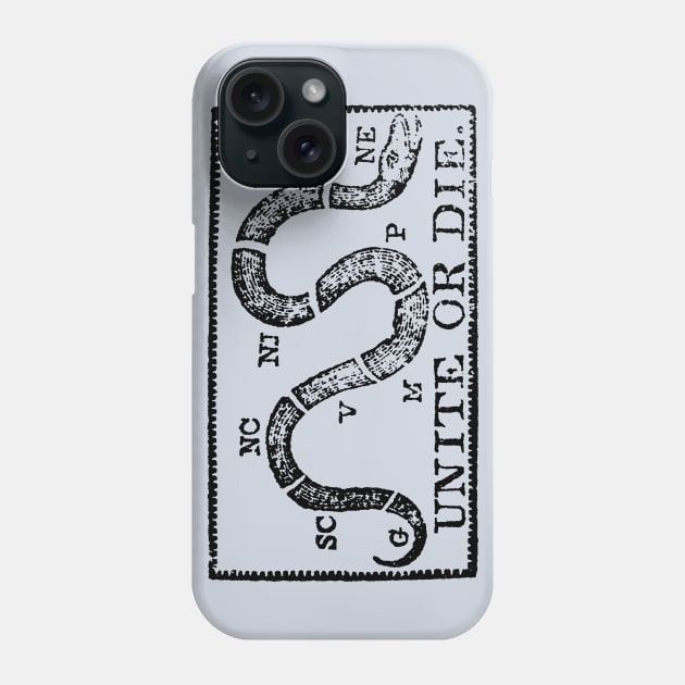 1774 Unite or Die Phone Case by historicimage